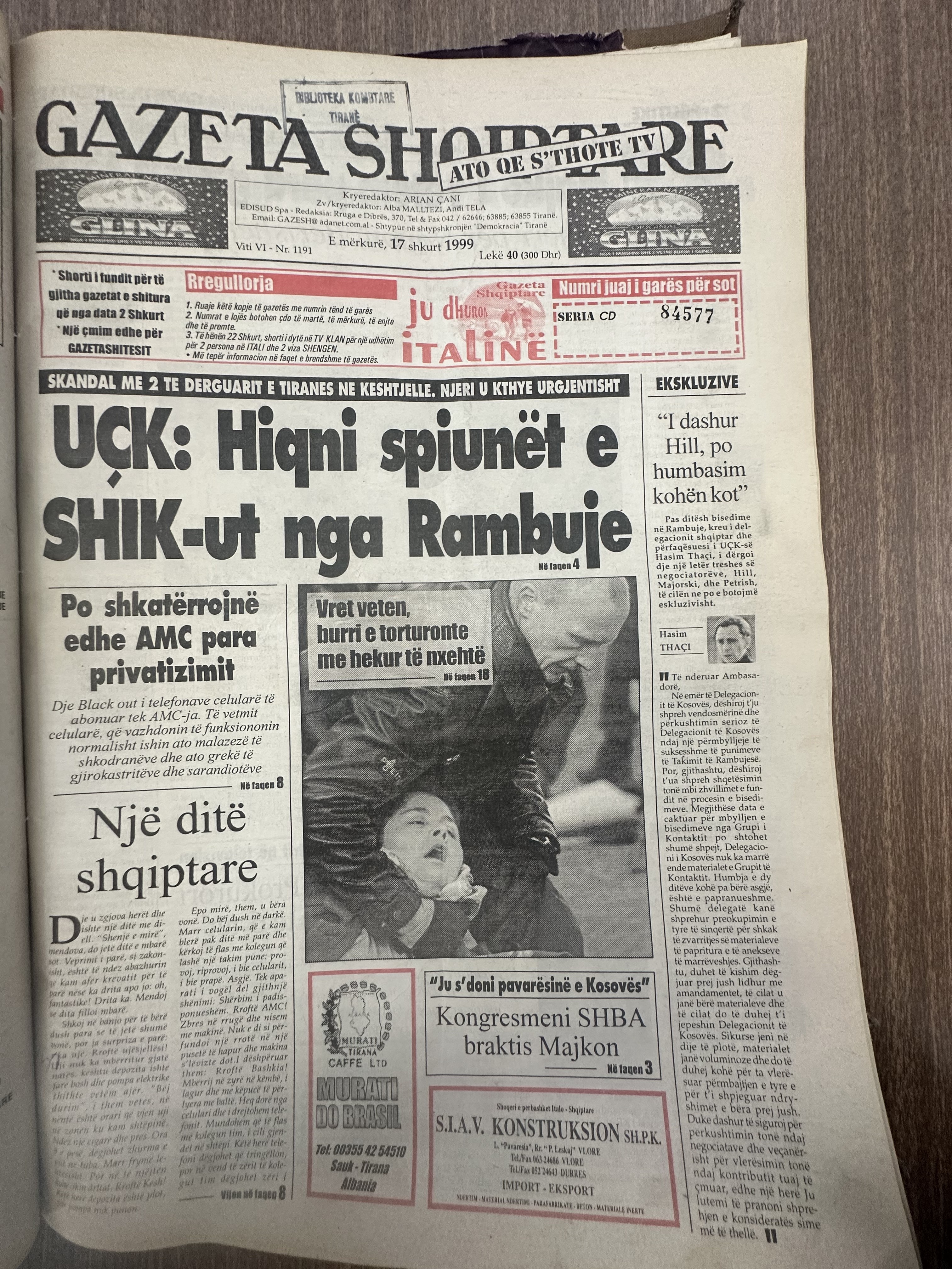 Gazeta Shqiptare 1999-02-17